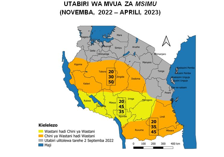 MVUA ZA MSIMU: SEKTA MBALIMBALI ZASHAURIWA KUJIPANGA KUKABILIANA NA UPUNGUFU WA MVUA UNAOTARAJIWA KUTOKEA.